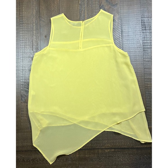 Vince Camuto Sheer Asymmetrical Tanks, Yellow and Turquoise, Size M, Lot of 2 - Picture 13 of 13